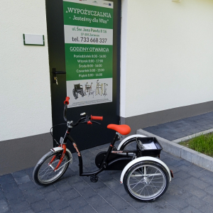 rehabilitacyjny rower trójkołowy dla dzieci w wieku 8-13 lat